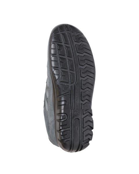 Полуботинки с перфорацией "Универсал", замша (серые), ПУ