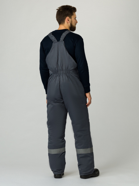 Полукомбинезон зимний Экспертный-Люкс (тк.Смесовая,210), т.серый (ЧЗ)