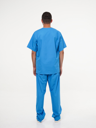 Костюм рабочий универсальный №104 (куртка, брюки) голубой, ткань смесовая