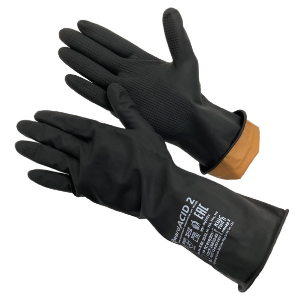 Перчатки резиновые технические КЩС тип 2+ Gward ACID 2