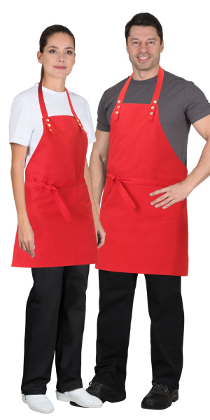 Фартук "СИРИУС-БАРИСТА" красный