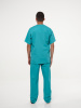 Костюм рабочий универсальный №104 (куртка, брюки) бирюза, ткань смесовая