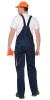 Полукомбинезон "CROWN" синий с оранжевым