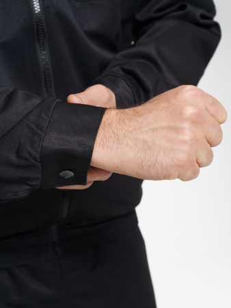 Костюм рабочий мужской №106 (куртка, брюки) черный, ткань Твил