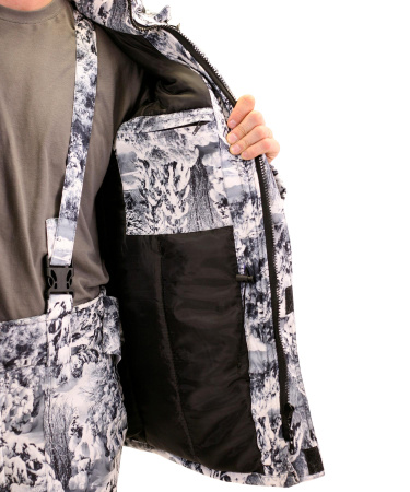 Костюм "Тайга" зимний: куртка, брюки. (тк.Алова) КМФ Белый лес