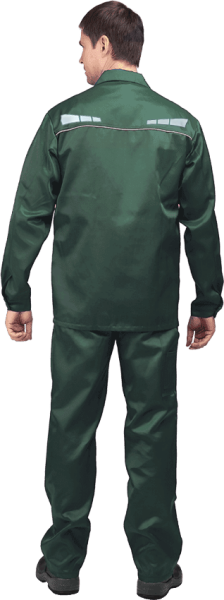 Костюм ОПЕРАТОР летний, зеленый, смесовая (куртка, брюки)