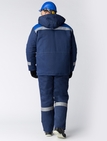 Костюм зимний Легион-Ультра СОП (Смесовая, 210) брюки, темно-синий/васильковый (распродажа) (ЧЗ)