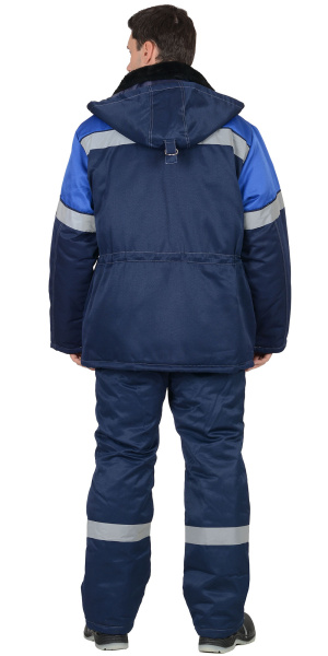 Костюм "ЛЕГИОНЕР 50": куртка , п/к., темно-синий с васильковым с СОП 50мм. (ЧЗ)