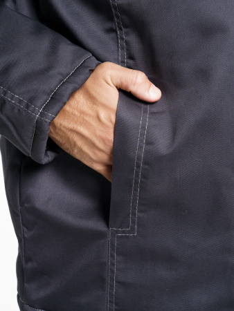 Костюм "Фаворит" зимний: куртка дл., брюки тёмно-серый с серым