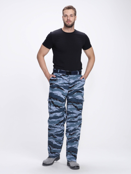 Костюм оханника Святогор (тк.Смесовая,210) брюки, КМФ серый Вектор (ЧЗ)