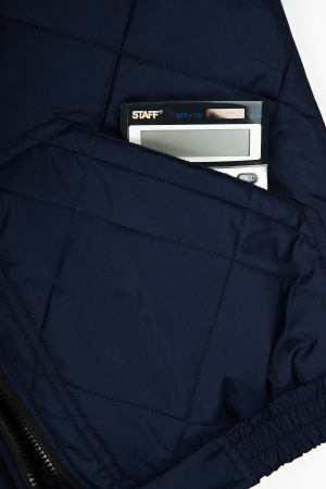 Куртка демисезонная Бомбер-Люкс (тк.Дюспо), т.синий (ЧЗ)