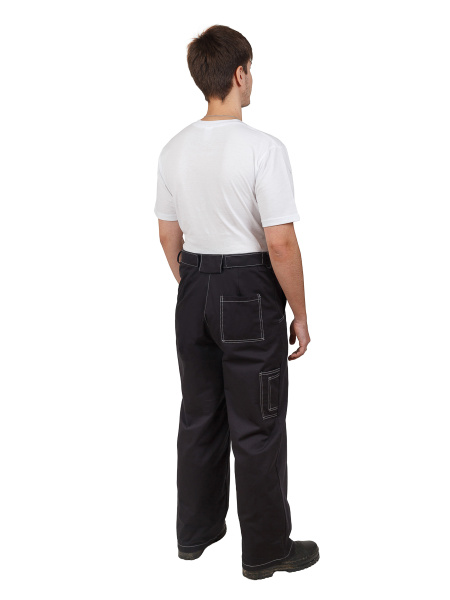 Костюм "Фаворит" с брюками (саржа) тёмно-серый с серым (Текстильторг)