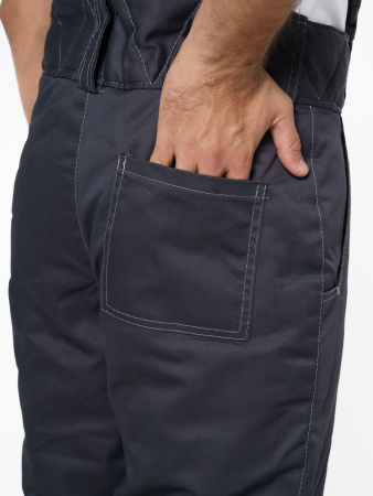 Костюм "Фаворит" зимний: куртка дл., брюки тёмно-серый с серым