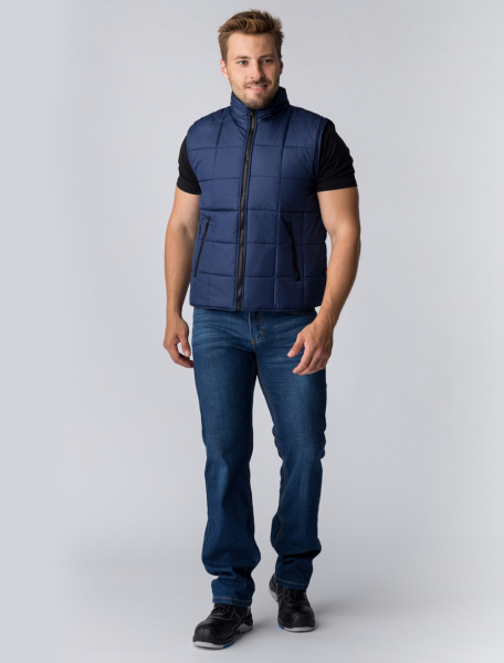 Жилет утепленный Офис (тк.Дюспо),темно-синий (ЧЗ)