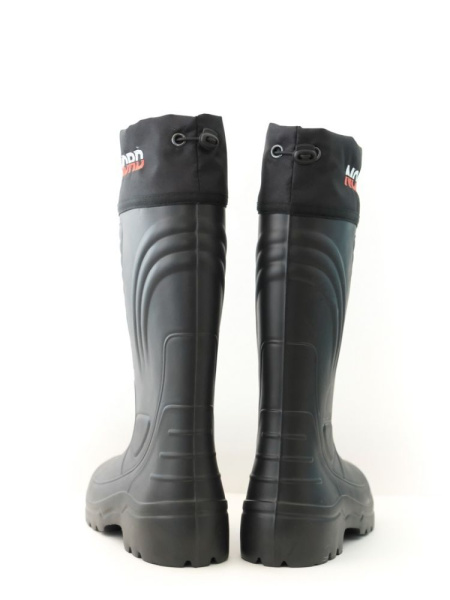 Сапоги мужские "Норд" из ЭВА с надставкой и 2-сл. чулком из фольг.полотна и натур.меха  150-02-3Н