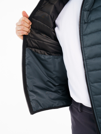 Жилетка мужская зимняя Кур713 цвет серый, ткань п/э