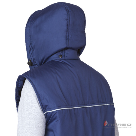 Жилет универсальный утеплённый "Кама" тёмно-синий ПРАБО (ЧЗ)