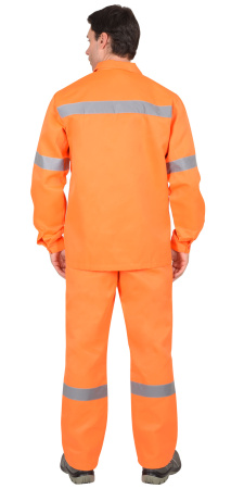 Костюм "Сигнал" летний : куртка, п/комб. оранж. с СОП