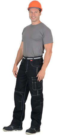 Брюки "Престиж" цв.черный, тк.Rodos (245гр.кв.м)